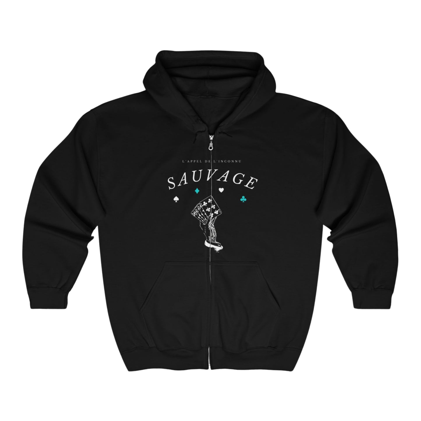 SAUVAGE - POKER Full Zip Hoodie