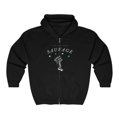 SAUVAGE - POKER Full Zip Hoodie