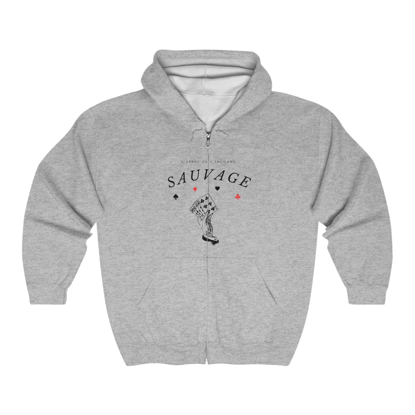 SAUVAGE - POKER Full Zip Hoodie