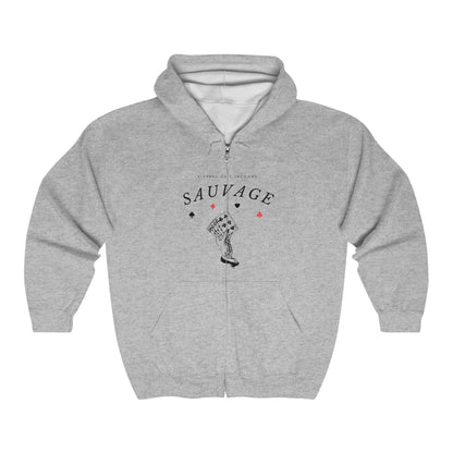 SAUVAGE - POKER Full Zip Hoodie