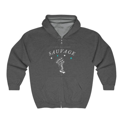 SAUVAGE - POKER Full Zip Hoodie